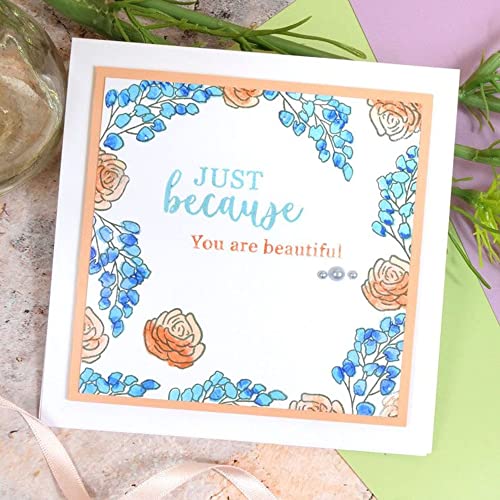 Hunkydory Crafts for The Love of Stamps- Paintdrop Posies- Sweet Clematis A5 Stamps Set- FTLS847