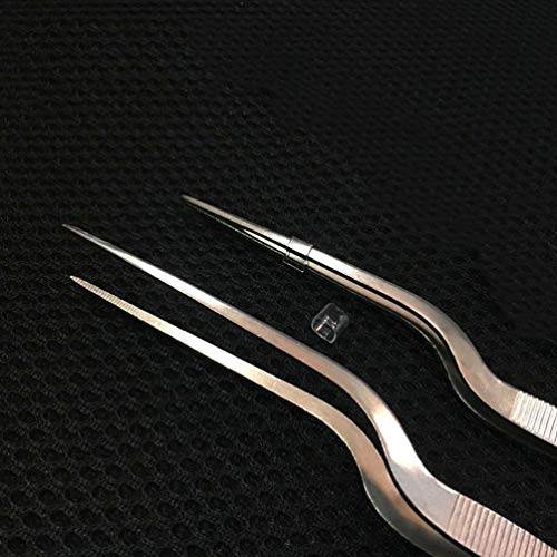 Colher decorativa de 4 peças com 5 peças de pinça, colheres de aço inoxidável, pinças de precisão, c