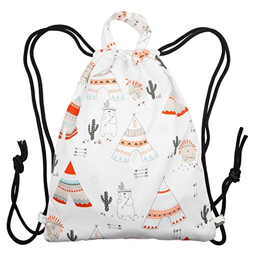 Ruberg Bolsa con cordón niña Impermeable Mochilas de Cuerdas de deporte al desgaste