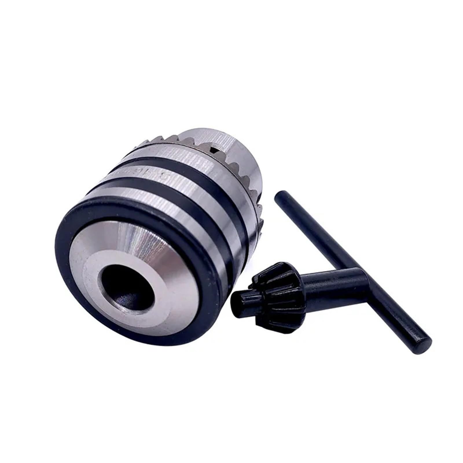 Portabrocas de 3 mordazas sin llave con rosca, 1-13mm, 3-16mm B16 B18 con adaptador de conversión de 1/2 pulgadas for conversión de llave de taladro eléctrico, 1 ud.(3-16mm 20UNF)