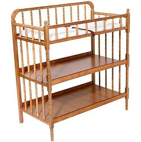 honey oak changing table