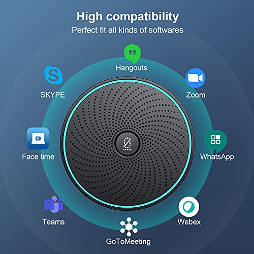 JOOWIN USB Mikrofon PC für Konferenz, 360 ° omnidirektionales PC-Computer-Kondensatormikrofon mit Stummschalttaste für… – Bild 7