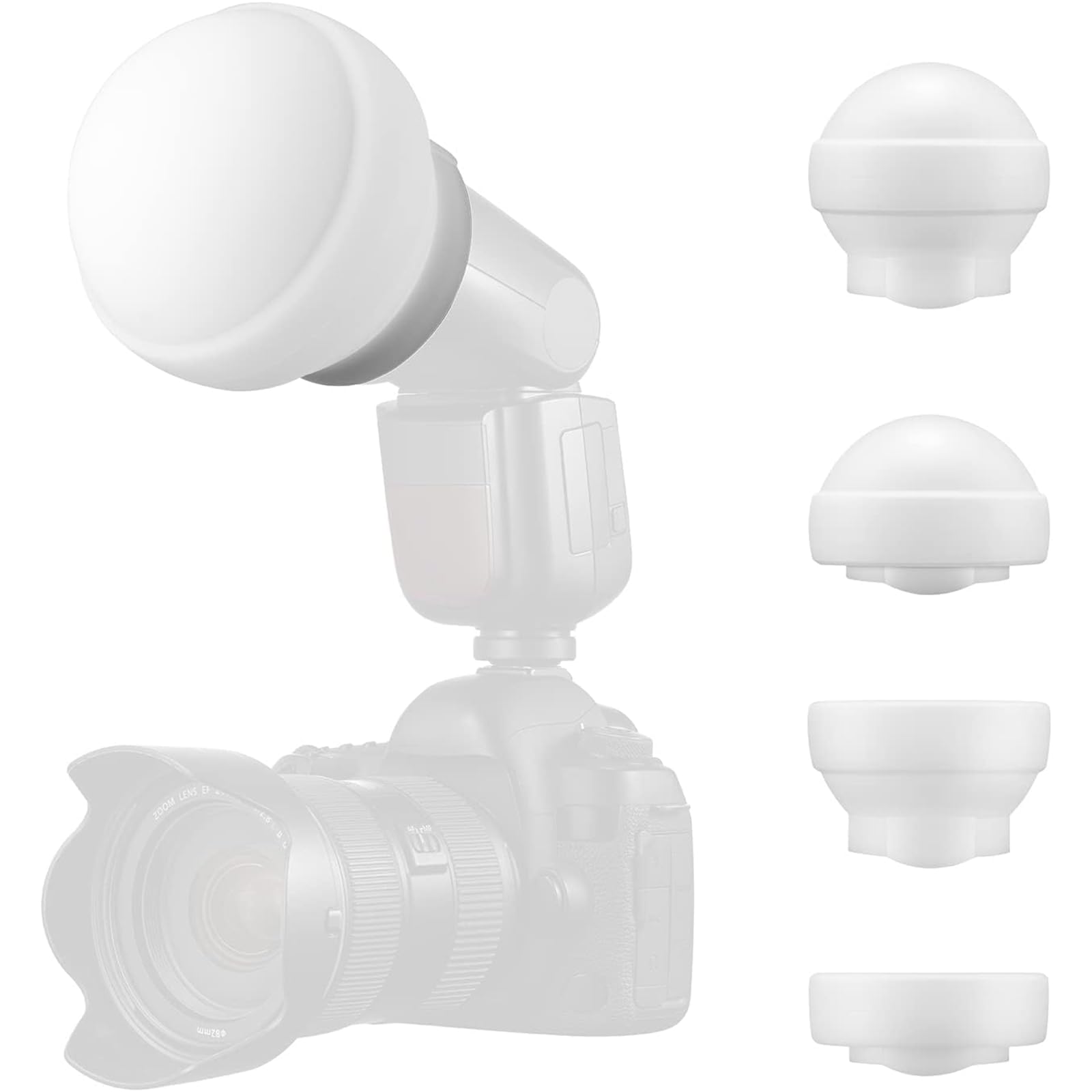 Godox AK-R22 Dôme diffuseur de Photographie en Silicone Pliable pour flashs de la série V1 AD100PRO AD200PRO (avec H200R) Studio Photographie Portrait Diffusion en Direct