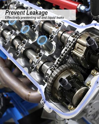 Image of Engine Cylinder Valve Cover Gasket Set Fit for Honda Accord CR-V Element 2.4L Civic 2.0L Acura CSX RSX 2.0L TSX 2.4L RDX 2.3L Replace VS50614R ES73071 15815-RAA-A02 15845-PNA-003