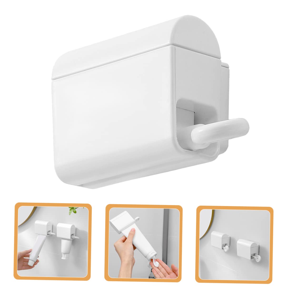 Unomor Bathroom Tube Squeezer Wall Mount Toothpaste Squeezer Squeeze Cream Facial Cleaner Easy to Use