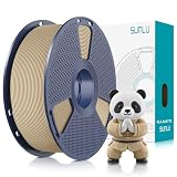 SUNLU Matte PLA Filament 1.75mm, 3D Drucker Filament mit Matter Oberfläche, Neatly Wound Filament, Einfach zu Bedienen, 1kg(2.2lbs) Spule PLA Filament für FDM 3D Drucker, Matte Eiche (Holz-Optik)