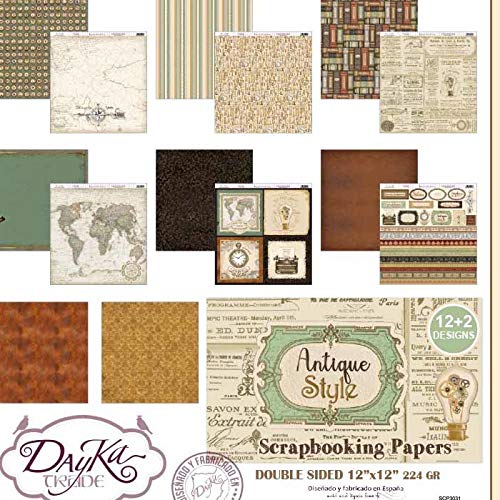 Dayka Trade Antique Style Scrapbooking KIT, multicoloured - Image 2