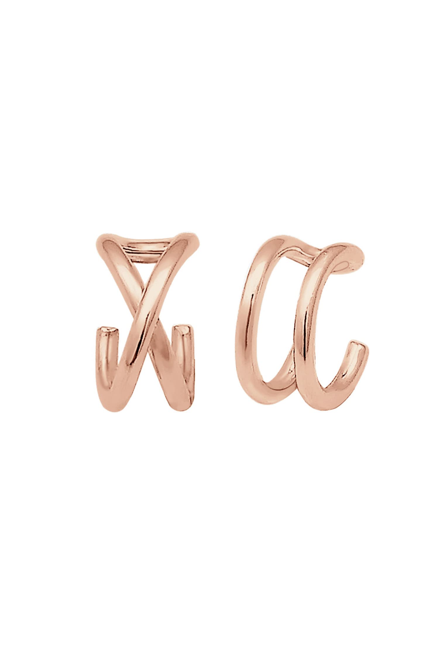 Elli Orecchini Donna Set Earcuff Tendenza in Argento Sterling 925
