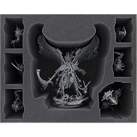 Feldherr FSMFAX120BO foam tray compatible with Mortarion + Foetid Bloat-drone + 5 miniatures Cover