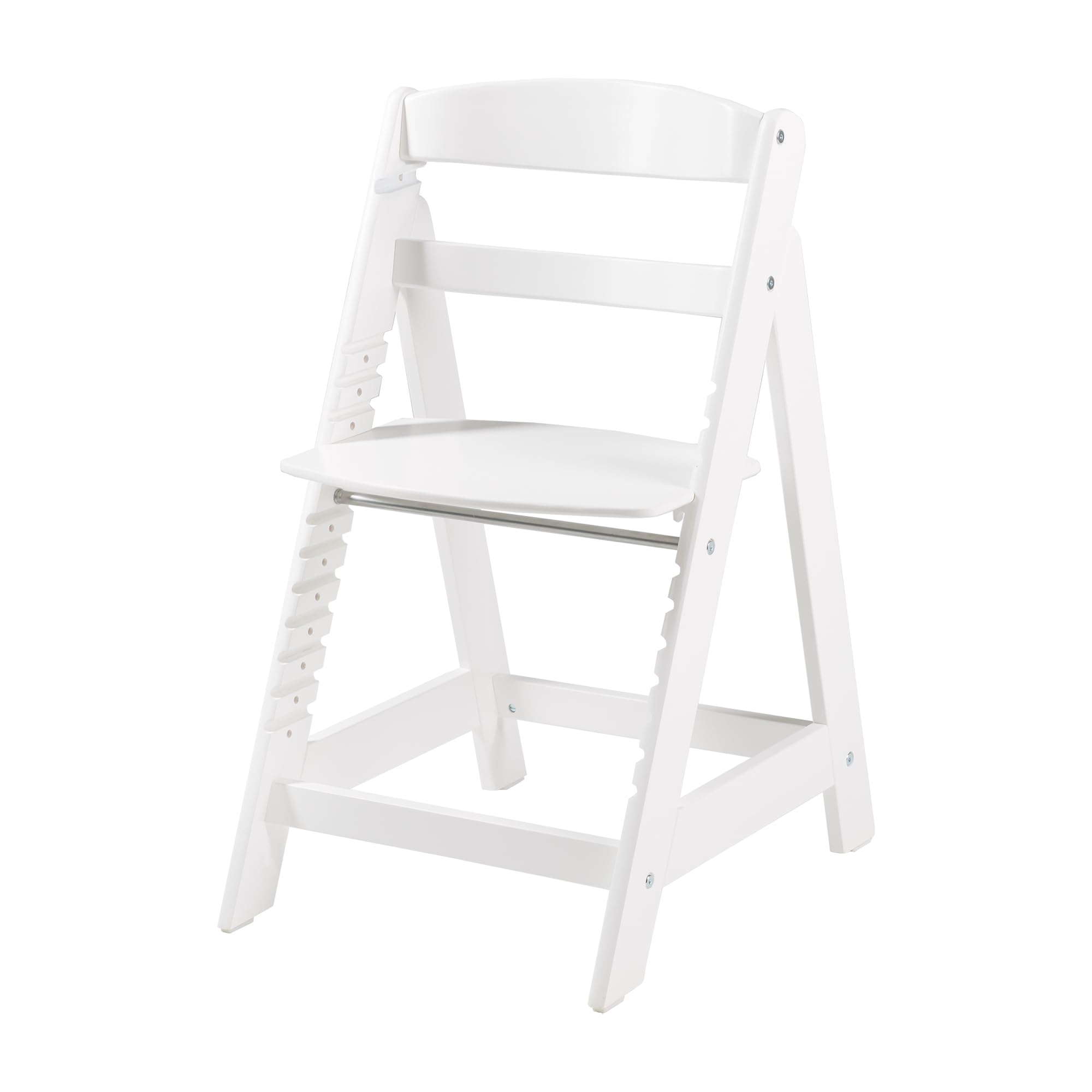 roba Babyhochstuhl Sit Up Click 'N' Flex - Rozwijające się krzesełko do karmienia z drewna - Regulowane krzesełko dla dzieci z pasem krokowym - Od 6. miesiąca do 70 kg - Biały