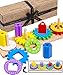 Produktbild Jaques von London hölzern sortierspiel ab 2 3 4 Jahre  Lasst Uns Zahnrad-Puzzle Spielen - Perfekt Spielzeug ab 2 3 4 Jahre und Baby Spielzeug seit 1795
