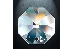 Asfour Crystal - 108 Crystal Clear 16mm Prism Octagon Glass Beads
