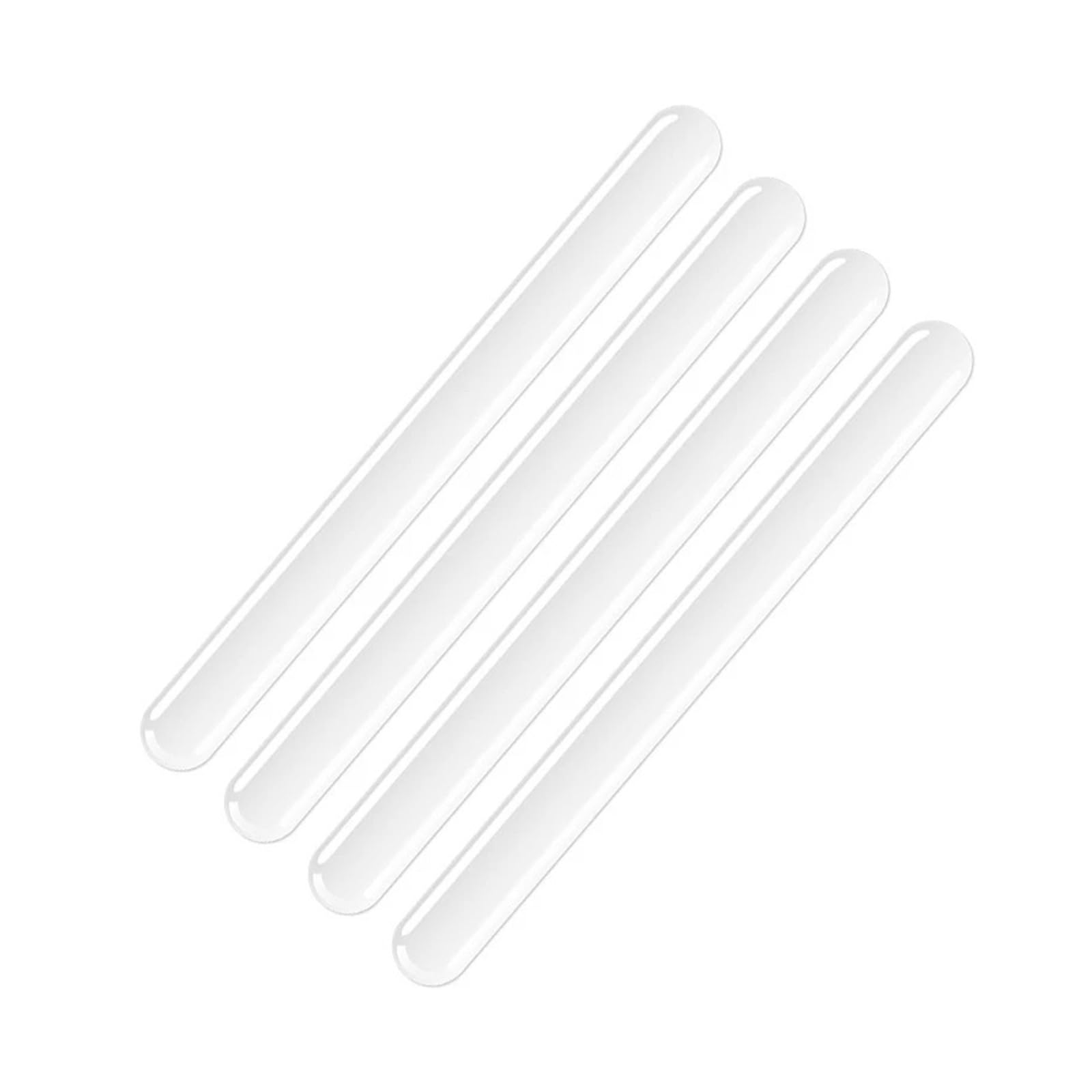KXFVYNE 4PCS Extended Car Door Bumper Strip Transparent Body Protector Anti-Scratch Scuff Protective Decoration