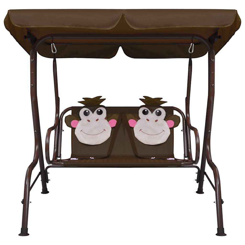 Générique Balancelle pour Enfants Marron 115x75x110 cm Tissu,Maison & Jardin,Pelouses & Jardins,Vie en extérieur,Balancelles de Jardin,Brun,11KG,48097