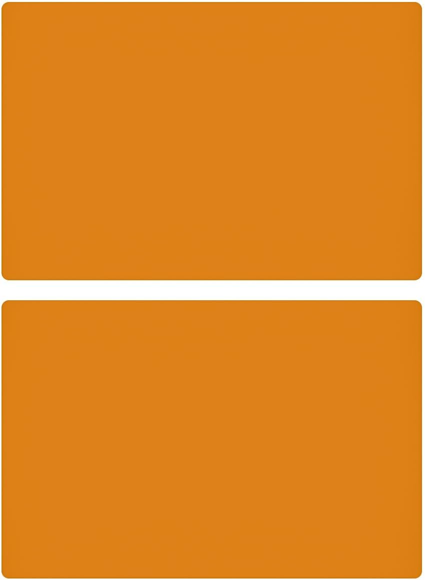23.6'' by 15.7''Flexible Silicone Placemat Non Slip Waterproof Heat Resistant Dinner Table Orange 2 PCS
