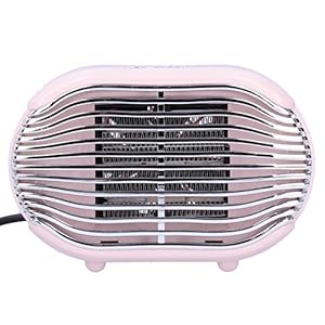 Ruimteverwarmer, draagbare elektrische groothoek-bureauverwarmer, 800W mini-badkamer voor thuiskantoor(roze)