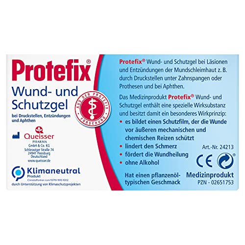 Mundsalbe Protefix Wund- und Schutzgel zur Linderung von Druckstellen