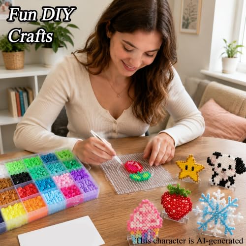 Cuentas de fusible para decoración navideña y proyectos creativos en tres dimensiones de 5 mm 4