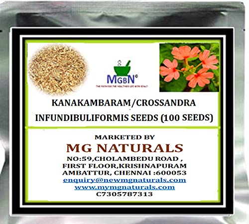 Mgbn The Path For The Healthier Life With Beauty Kanakambaram/Crossandra Infundibuliformis Seeds (100 Seeds) (B09B1V4VW4) Amazon Price History, Amazon Price Tracker