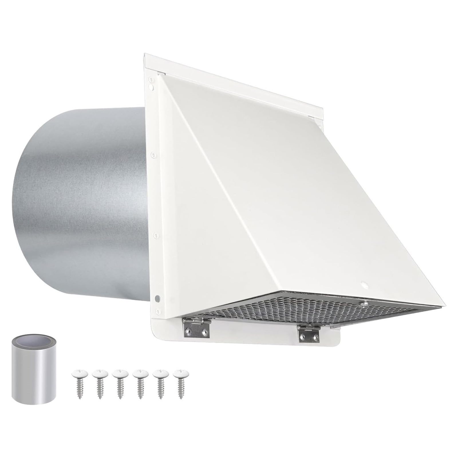 FROMCEO Stainless Steel Air Outlet Exhaust Grille Cover 4inch Exhaust Vent Cover Cap External Extractor for Dryer Accessories Vent Cap