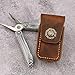 Custom genuine leather multitool sheath belt pouch for leatherman wave Singal Surge (Larger Size)