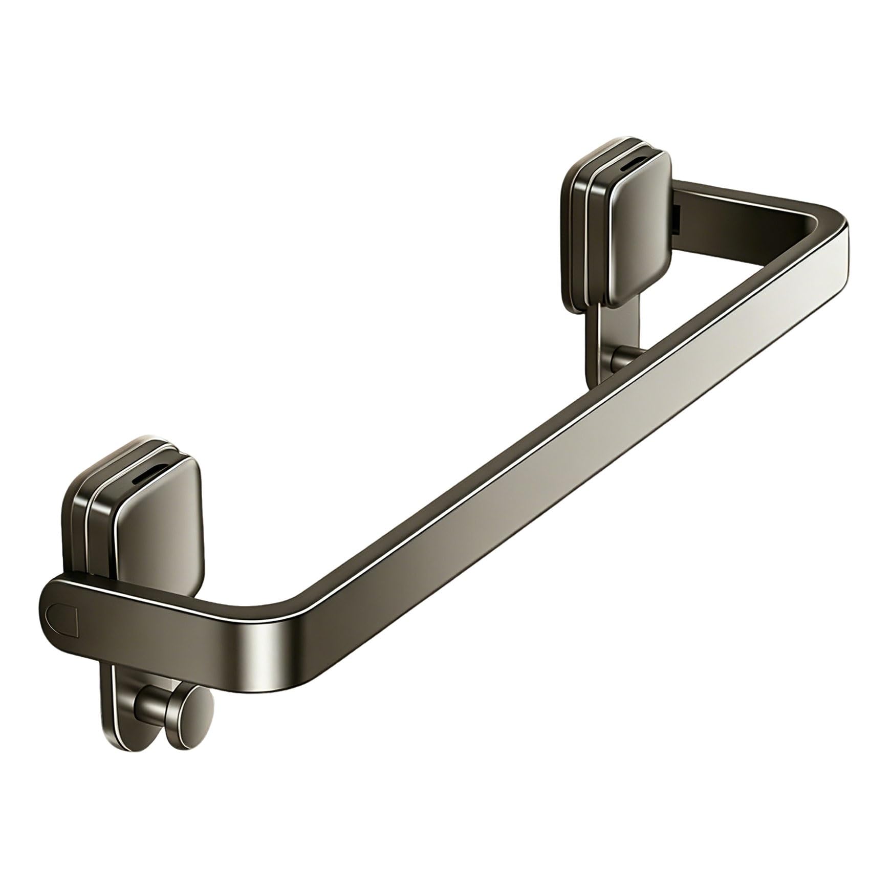 No Drill Towel Bar Suction Cup, Rustproof Space Aluminum Bathroom Towel Rack, Over The Door Hanging Storage Rack for Bathroom, Kitchen, Apartment Essentials(40cm/15.7in)