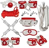 Sex Bondage Set BDSM Kit, Bed Restraints Cuff Bondage Adult Toy for Couple Play Games Sweaters NM-28260