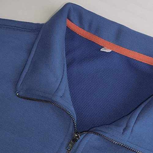 H Hyfol Men'S Usa Flag Graphic Pocket Pullover American Patriotic 1/4 Zip Stand Collar Long Sleeve Sweatshirts thumb #5