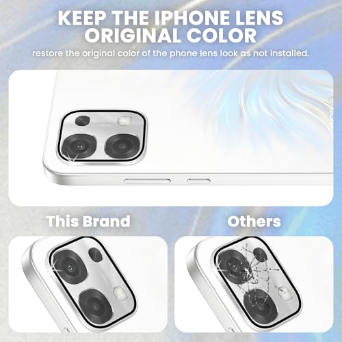 Image of FIRST MART Silver Camera Ring Guard Protector for Oppo F33 | Tempered Glass with Metal Alloy Rings, HD Clear, Scratch Resistant, Case-Friendly | Pack of 1