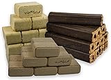 10kg Mischholzbriketts eckig, 10 kg Eichenbriketts eckig und 10kg Buchenbriketts eckig