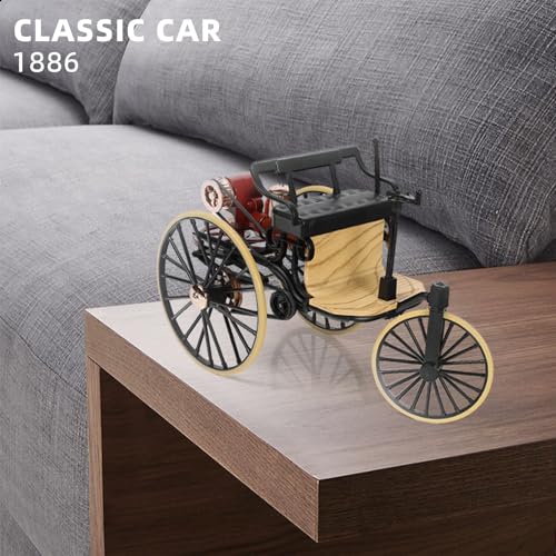 Image of Compatible for Mercedes Patent Motor Car No. 1 Model Car Beautiful 1:12 scale replica of the world's first car, a wonderful ornament, home decoration, perfect for collectors and history lovers