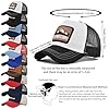 Tiakay Trucker Cap Embroidered Baseball Hat - Unisex Mesh Back Sun Hat for Casual, Outdoor & Hip Hop Sport Wear (Black & White) #5