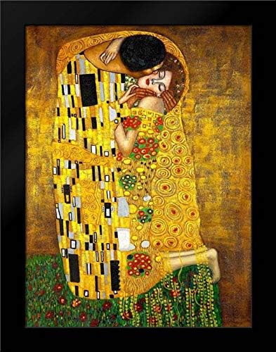 The Kiss Framed Art Print by Klimt, Gustav