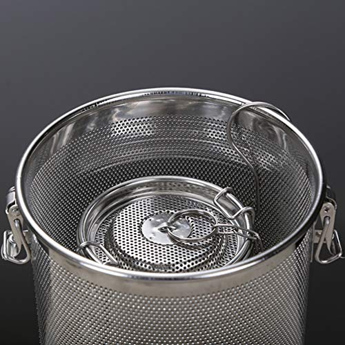 Hemoton Tea Ball Infuser Stainless Steel Mesh Seasoning Bag Filter Cooking Strainer Basket For Spices Loose Leaf Tea (14X15 Silver) #TOP3