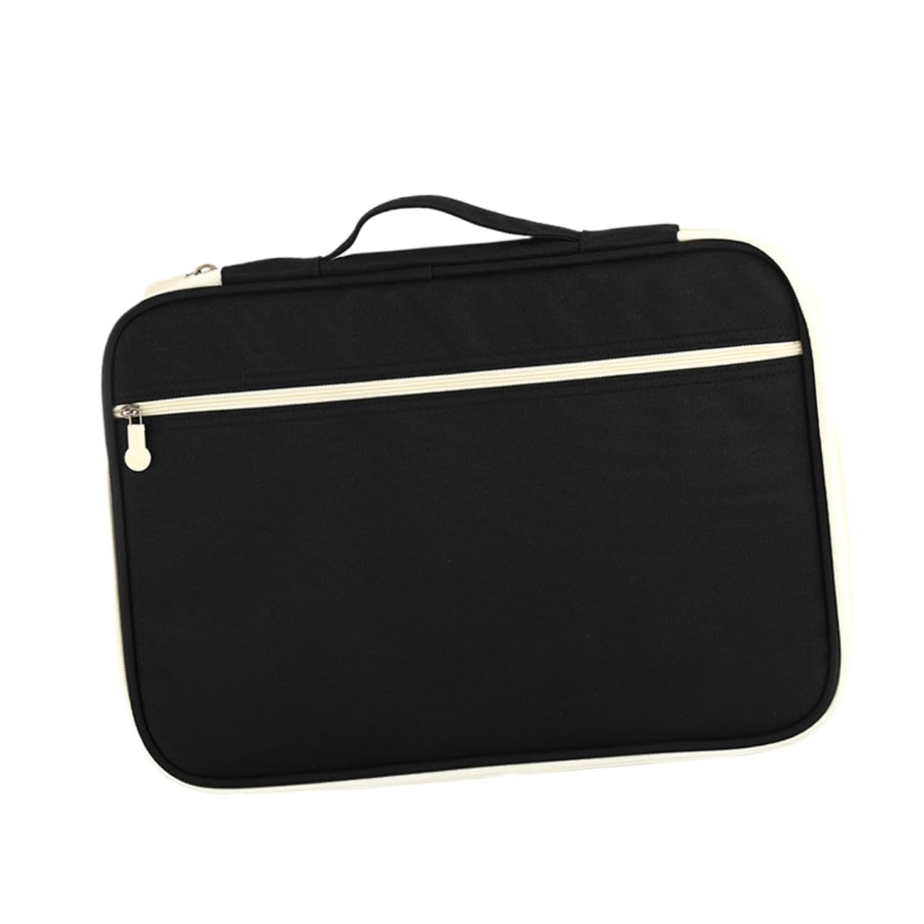 Gatuida Borsa Porta Documenti A4 Oxford Nero, Organizer Portfolio da Lavoro per Uomo e Donna, per Casa e Ufficio Ampio Spazio e Chiusura a Zip