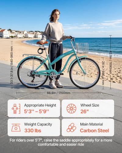 VEVOR 26 in Carbon Steel Cruiser