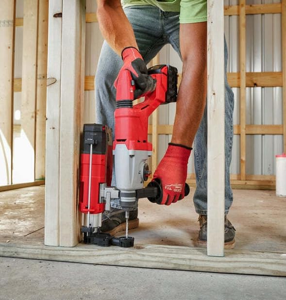 JINYUMT Rotary Hammer, For Milwaukee 2613-20 M18 18V Brushless D-Handle Rotary Hammer (Size:15 x 3.2 x 6.1 in) - Bare Tool, Red,black