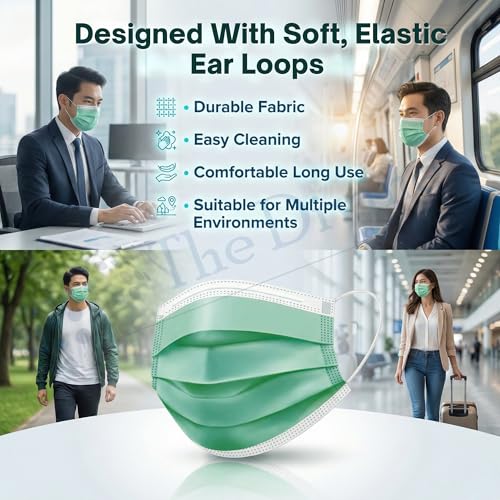 Image of Surgical Mask for Men & Women | Certified by ISO & CE to Protect Mouth Droplets, Dust and Pollution Combo