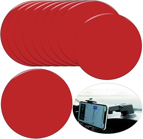 10 almohadillas adhesivas adhesivas de repuesto, 2.953 in (2.95 pulgadas), almohadillas adhesivas circulares de doble cara para montaje de ventosa,