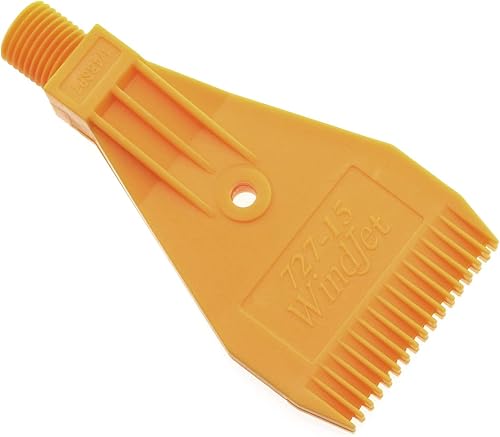 Miniatura 2 de Boquilla plana E-outstanding naranja de 14 de pulgada rosca macho ABS de un solo orificio Boquilla de chorro plano para soplado de aire de