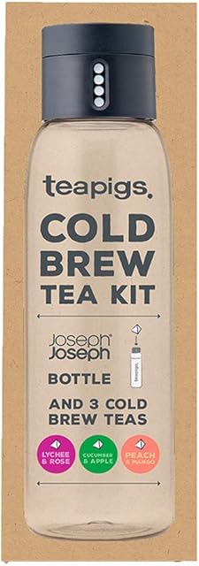 Teapigs Cold Brew Tea Set (1 Joseph And Joseph Bottle And 3 Teapigs Cold Brew Tea Bags)