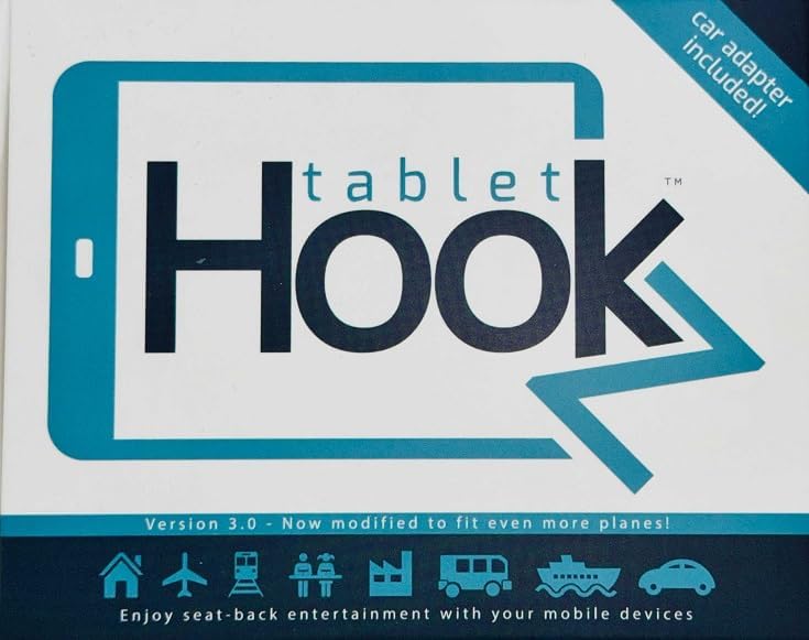 Miniatura 7 de TabletHookz - Soporte universal para tablet y teléfono para coche, compatible con todas las marcas populares y dispositivos de tamaño también se