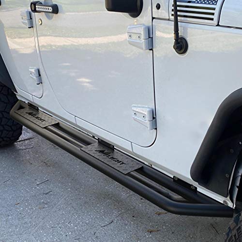 Image of Nilight Running Boards for 2007-2018 Wrangler JK & Unlimited 4 Door, Upgraded Dual Girder System Side Step Slip-Proof Textured Black Heavy Duty Truck Nerf Bars,(No 2 DR & No JL)