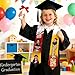 PlezuCigiar Custom Kindergarten Graduation Sash Boys Girls, Fashion Ink Personalized Preschool Graduation Stole Kids Kindergarten Graduates Decorations Accessories Preschool Stole Graduate Gifts