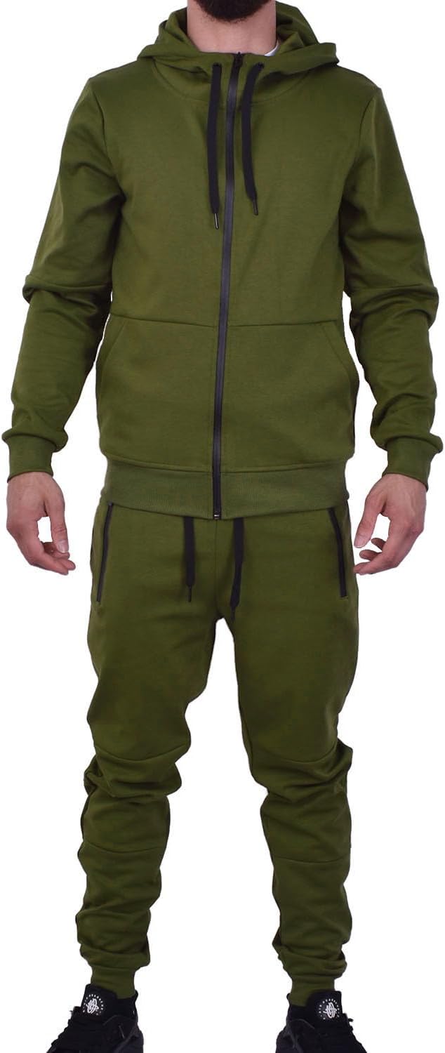 olive tracksuit mens