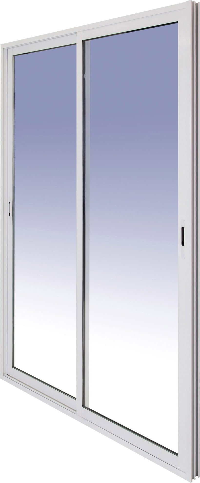 Ventanastock Puerta Balconera Aluminio 1400x2000 Corredera 2 hojas y marco preparado en kit