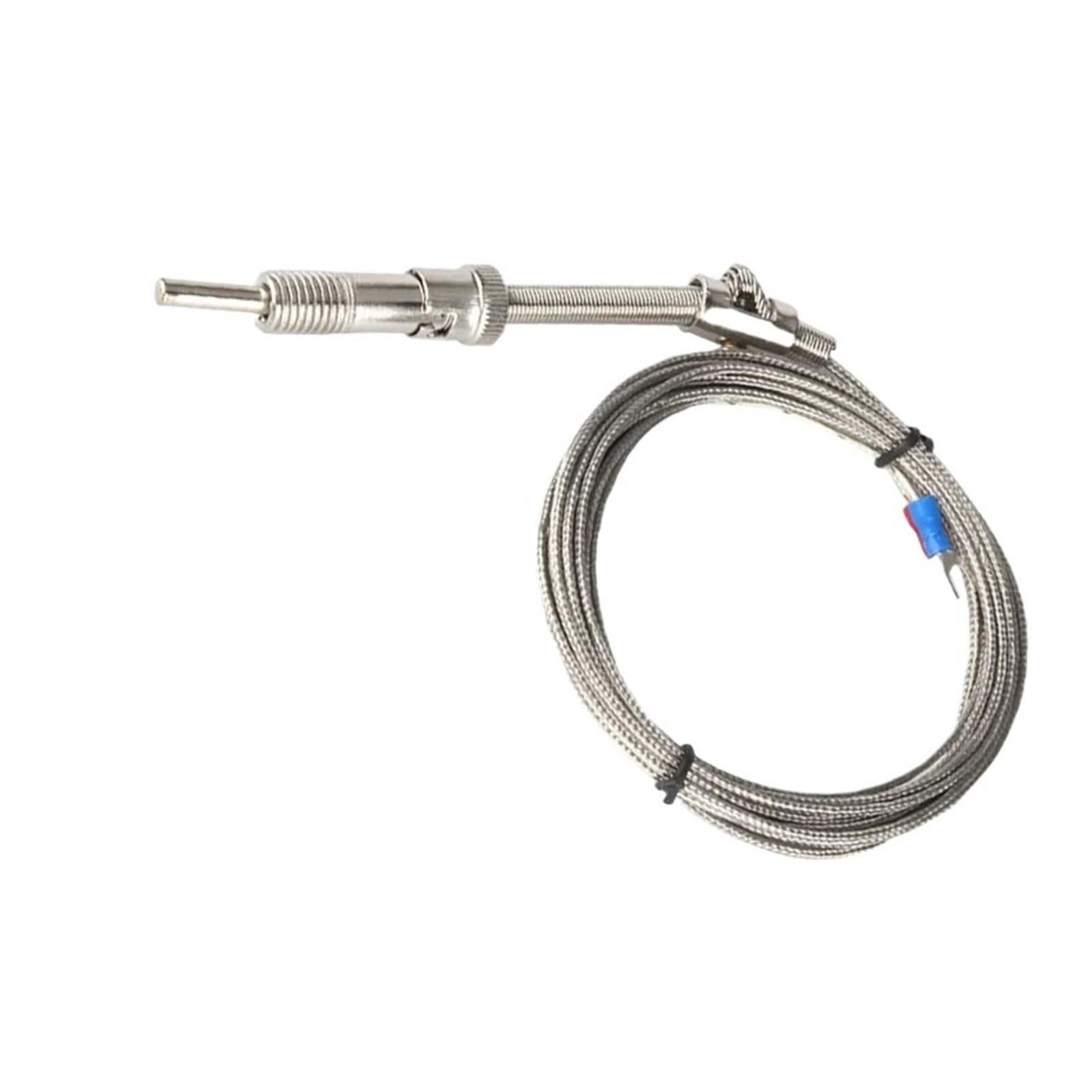 WUPLKCUIJ 1-5m Bayonet M12 K Type E Compression Spring Shielded Wire Length 1m/2m/3m/4m/5m Thermocouple Cable(M12 Type K 1M)