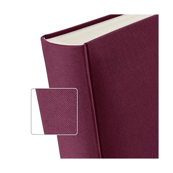 Hama Fotoalbum mit Stoffeinband 30x30 cm (Jumbo Fotobuch mit 100 weißen Seiten, Photoalbum mit Pergamin-Trennblättern… – Bild 3