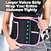 TESETON Plus Size Waist Trainer for Men Women, Waist Trimmer for Men Women, Sweat Belt Plus Size, Wraps for Belly Fat, Sauna Stomach Sweat Band Sport Fitness Black XL