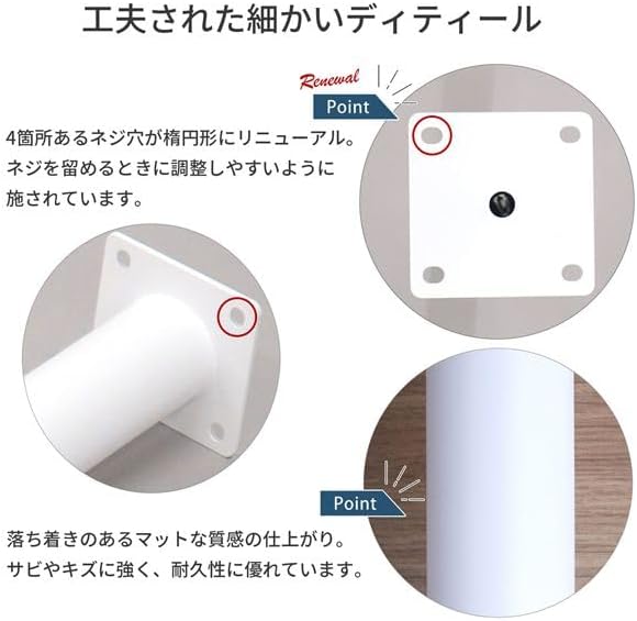 太郎ページ丸脚 脚のみ】 ダイニングテーブル用 テーブル丸脚4本セット 高さ79.5cm